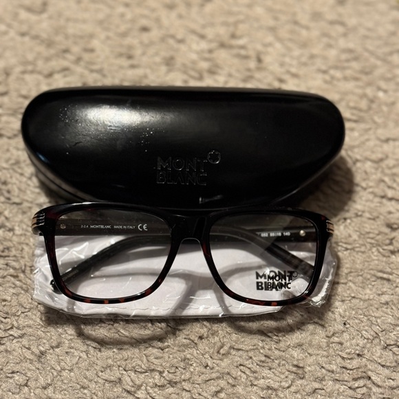 Montblanc Black Eyeglasses with Case - Picture 3 of 5